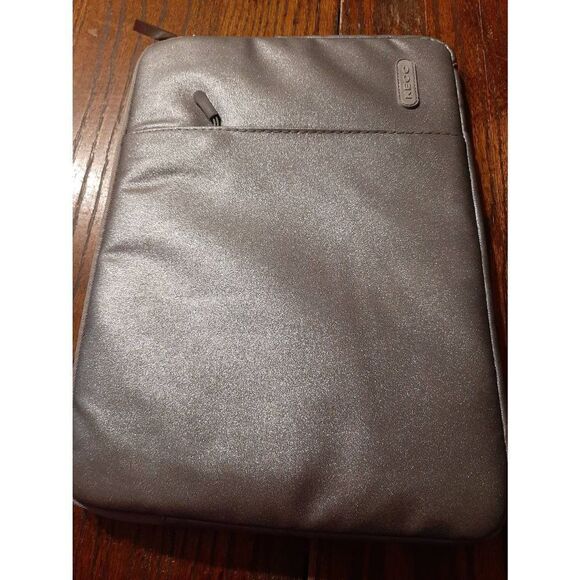 New KECC Silver 13" Computer Laptop Chrome Book Mac Tablet Canvas Padded Sleeve - Picture 1 of 3